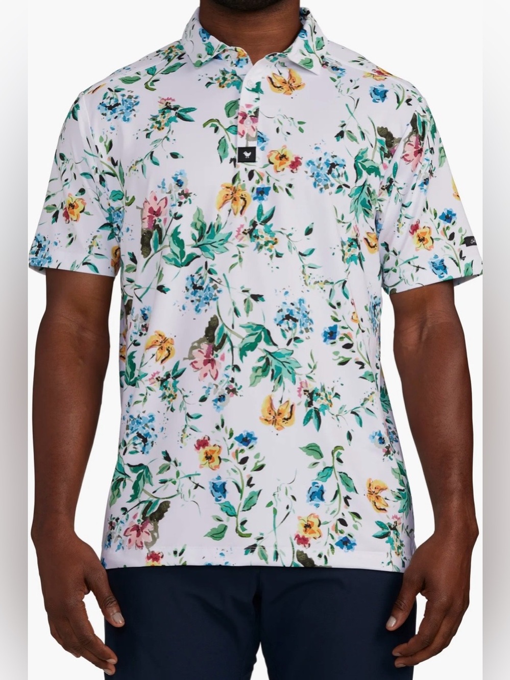 Bad birdie Poetic Justice Floral Performance Golf Polo large